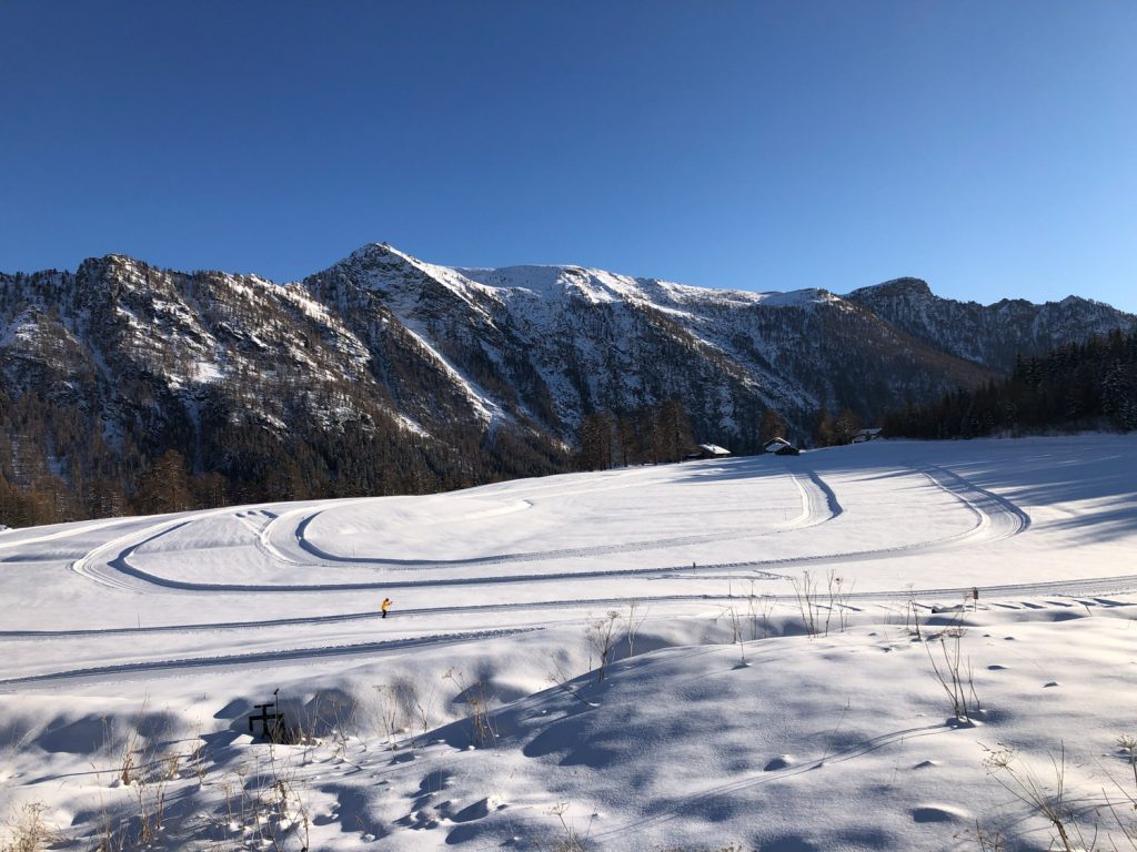 Valle d'Aosta, pista da fondo Saint Barthelemy