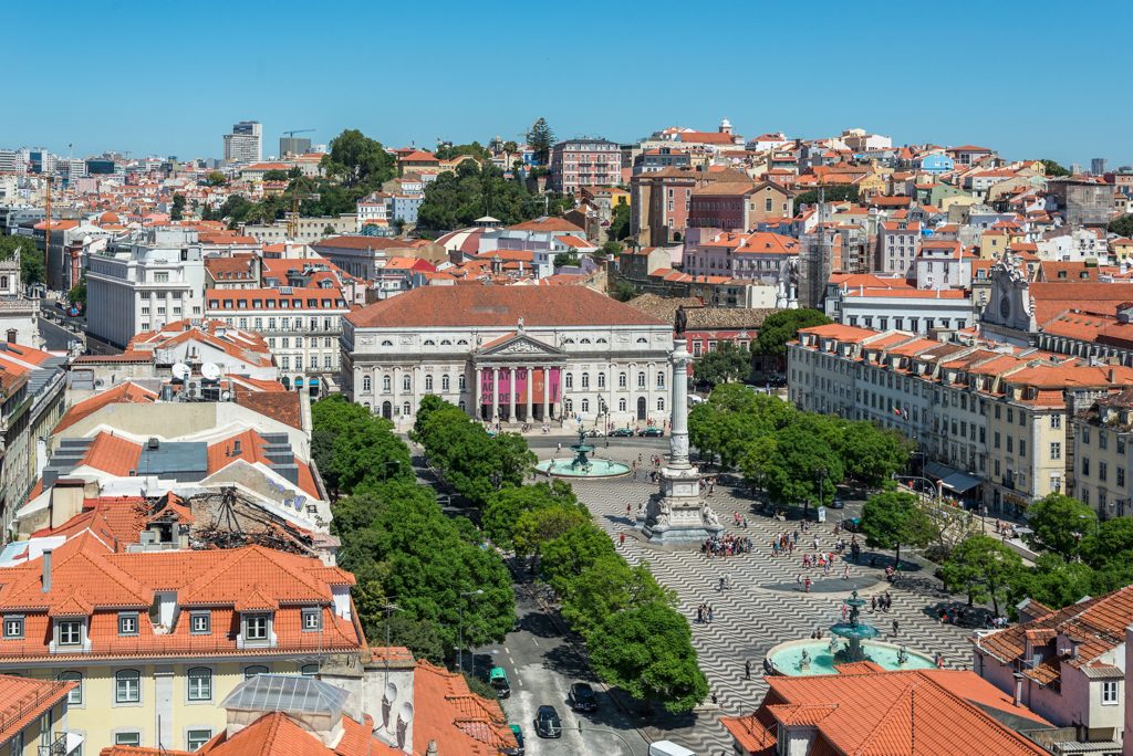 Plaza do Rossio, Lisbona