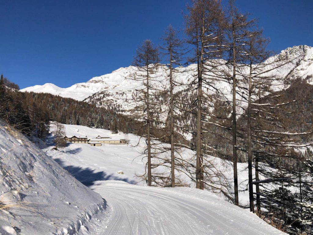 Valle d'Aosta, pista da fondo Saint Barthelemy